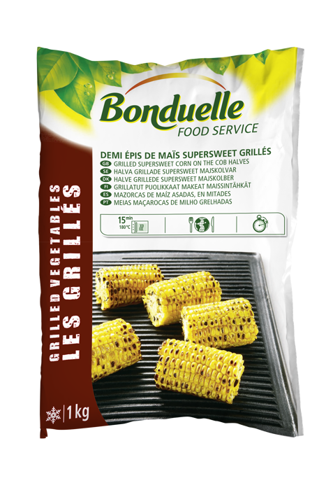 Demi épis de maïs supersweet grillé Demi épis de maïs supersweet grillé
