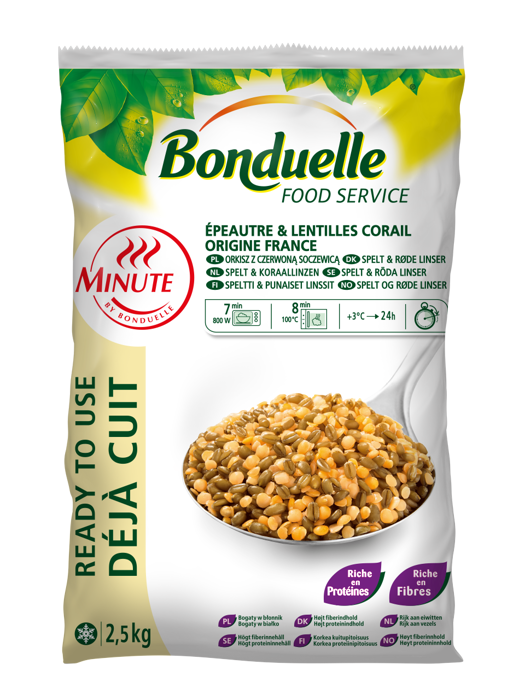 Épeautre et lentilles corail Minute® Épeautre et lentilles corail Minute®