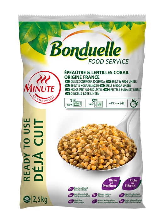 Épeautre et lentilles corail Minute® Épeautre et lentilles corail Minute®