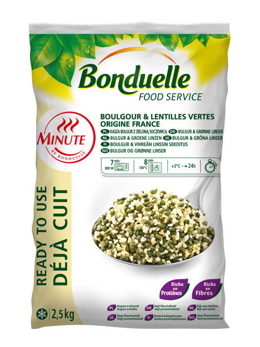 Boulgour et lentilles vertes Minute® Boulgour et lentilles vertes Minute®