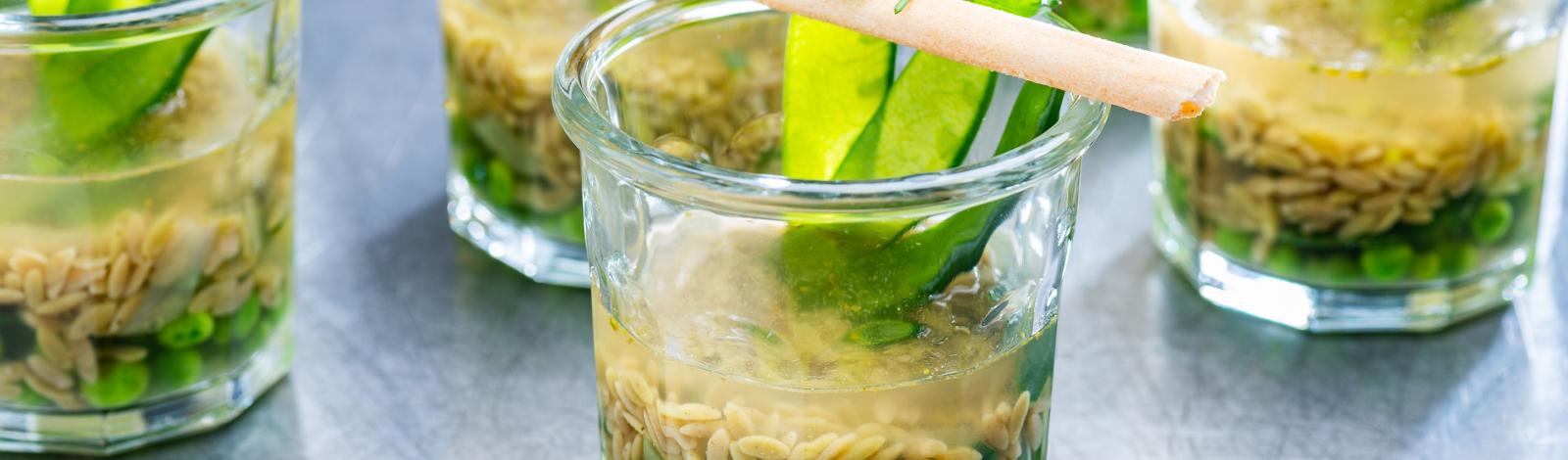Grazing table: Bright veggie soup