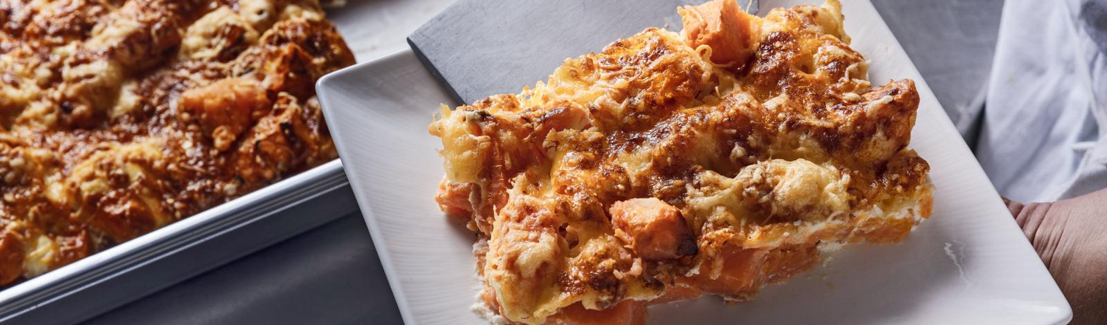 Gratin de patate douce au fromage frais Gratin de patate douce au fromage frais