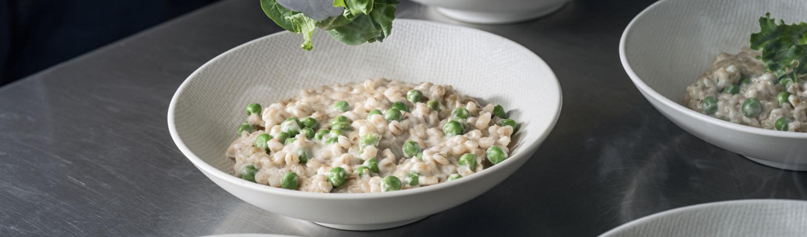 Orgeotto aux pois maraîcher Orgeotto aux pois maraîcher