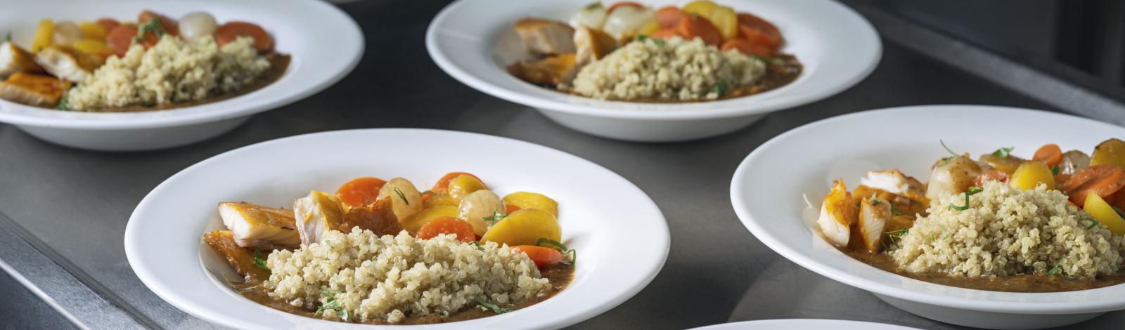 Quinoa et haddock au pain d'épices Quinoa et haddock au pain d'épices