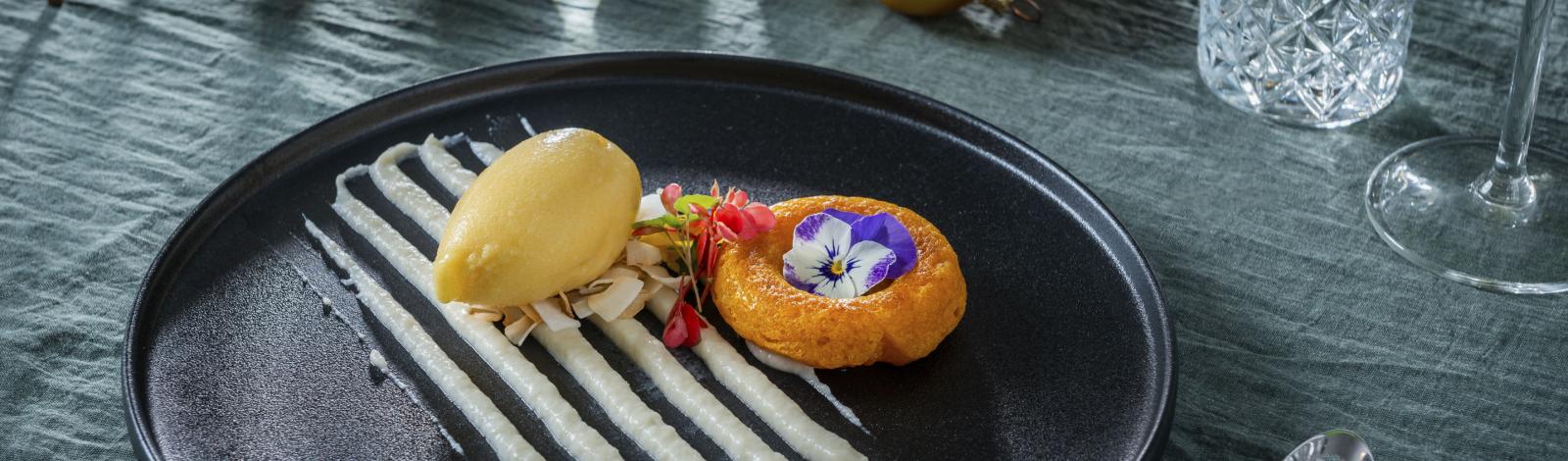 Vegan kerstmenu: savarin van pompoen Vegan kerstmenu: savarin van pompoen